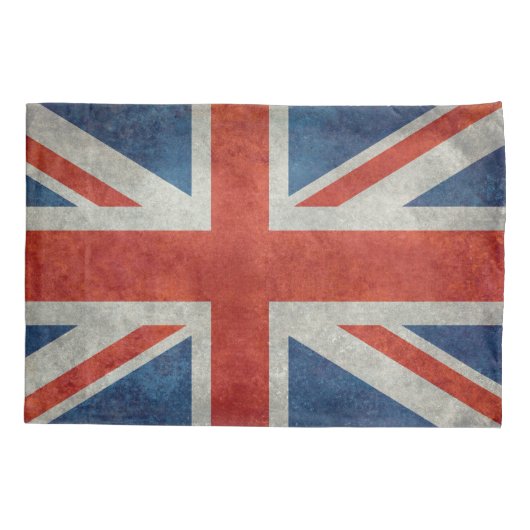 Britse vlag retro-modelpilcases kussensloop (Achterkant-Links)