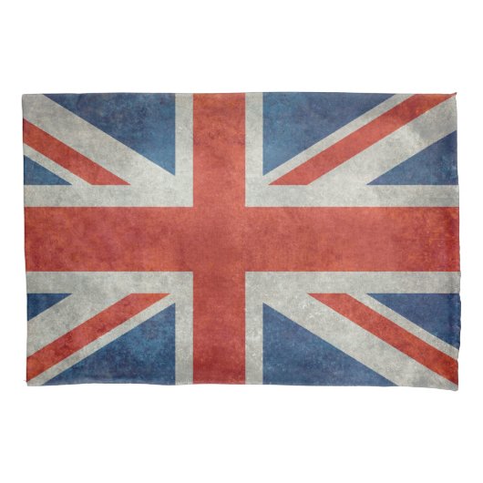 Britse vlag retro-modelpilcases kussensloop (Voorkant-Links)