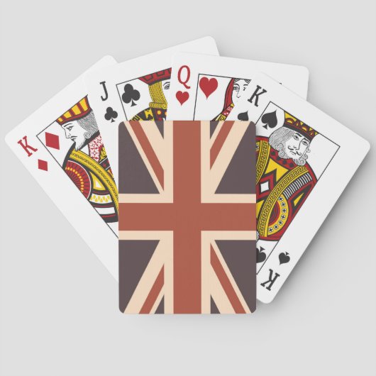 Britse vlag - Retro Pokerkaarten (Achterkant)