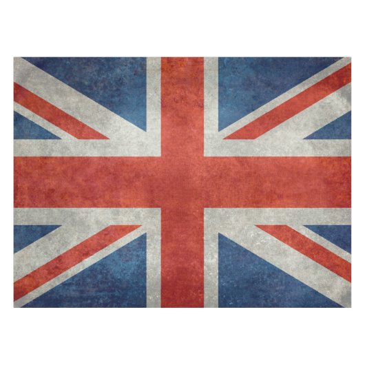 Britse vlag retro stijl tablecloth tafelkleed (Voorkant (Horizontaal))