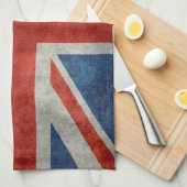 Britse vlag retro-theehanddoeken theedoek (Quarter Fold)