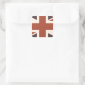 Britse vlag - Retro Vierkante Sticker (Tas)