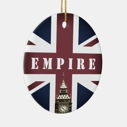 Britse vlag, Rijk, Verenigd Koninkrijk, Big Ben UK Keramisch Ornament (Rechts)