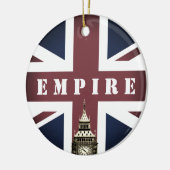 Britse vlag, Rijk, Verenigd Koninkrijk, Big Ben UK Keramisch Ornament (Links)