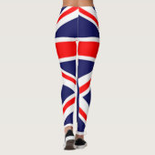 britse vlag rode rode blauwe witunie leggings (Achterkant)