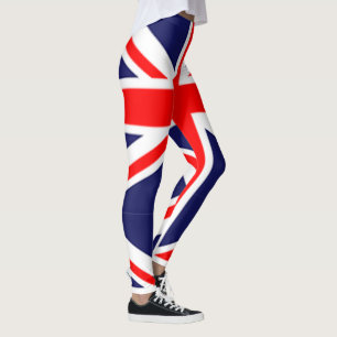britse vlag rode rode blauwe witunie leggings
