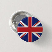 Britse vlag ronde button 3,2 cm (Voorkant /achterkant)