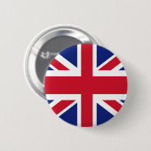 Britse vlag ronde button 5,7 cm (Voorkant /achterkant)