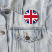 Britse vlag ronde button 5,7 cm (In situ)