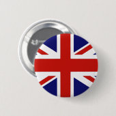Britse vlag ronde button 5,7 cm (Voorkant /achterkant)