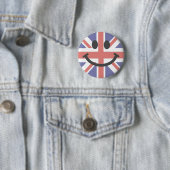 Britse vlag ronde button 5,7 cm (In situ)