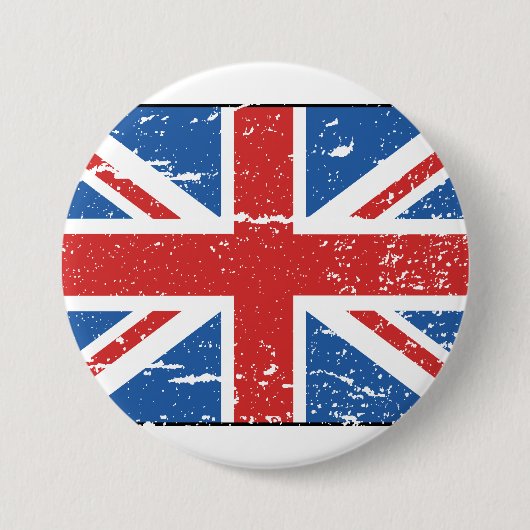 Britse vlag Ronde Button 7,6 Cm (Voorkant)