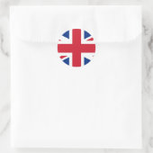 Britse vlag ronde sticker (Tas)