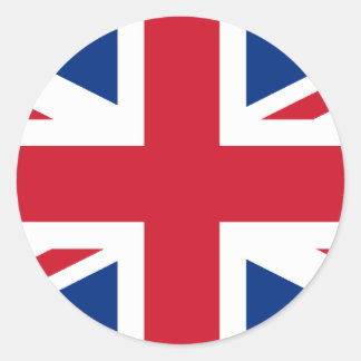 Britse vlag ronde sticker