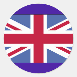 BRITSE VLAG RONDE STICKER