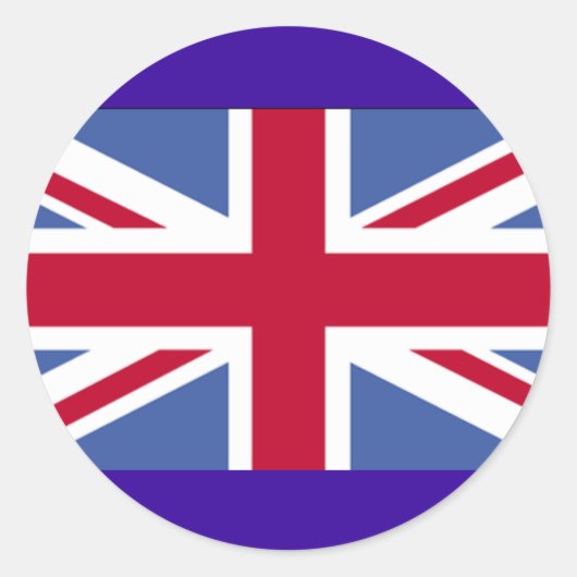 BRITSE VLAG RONDE STICKER (Voorkant)