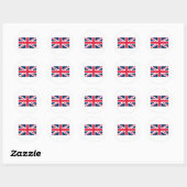 Britse vlag ronde sticker (Vel)