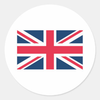 Britse vlag ronde sticker