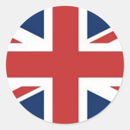 Britse vlag ronde sticker