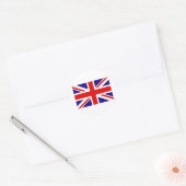 Britse Vlag Ronde Sticker (Envelop)