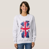  Britse vlag Rood Blauw Wit Union Jack Trui (Voorkant volledig)