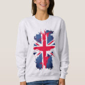  Britse vlag Rood Blauw Wit Union Jack Trui (Voorkant)
