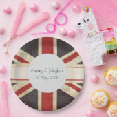 Britse vlag Royal Wedding Groot papier Borden Papieren Bordje (Feest)