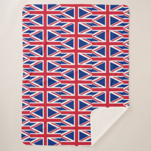Britse vlag sherpa deken