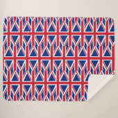 Britse vlag sherpa deken (Voorkant (horizontaal))