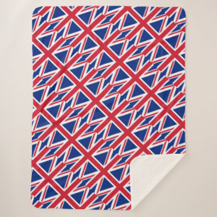 Britse vlag sherpa deken