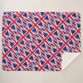 Britse vlag sherpa deken (Voorkant (horizontaal))