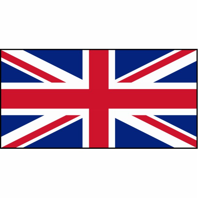 Britse vlag staand fotobeeldje  (Voorkant)