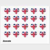 Britse Vlag Sticker, Londen, Big Ben, VK Hart Sticker (Vel)