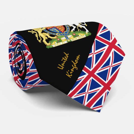 Britse vlag Stripes business Stropdas (Opgerold)