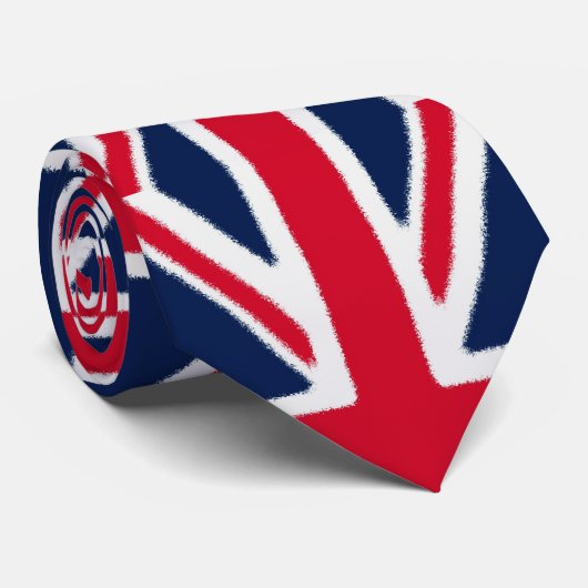 Britse vlag stropdas (Opgerold)