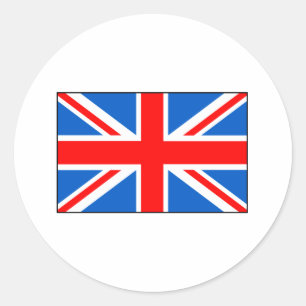 Britse vlag T-shirts en geschenken Ronde Sticker