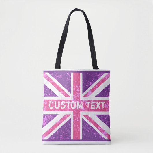 Britse vlag,  telefoonboek | Gepersonaliseerd | Tote Bag (Voorkant)