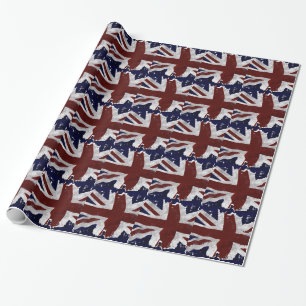 Britse vlag, Unievaartuig, patriottisch ontwerp Cadeaupapier