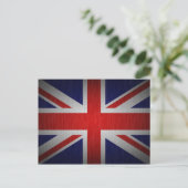 Britse vlag Union Jack Briefkaart (Staand voorkant)