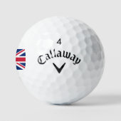 Britse Vlag Union Jack Callaway Supersoft Golfballen (Logo)