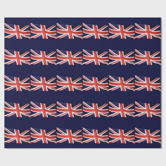 Britse vlag, Union Jack, Patriottisch ontwerp Cadeaupapier (Vlak)