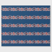 Britse vlag, Union Jack, Patriottisch ontwerp Cadeaupapier (Vlak)