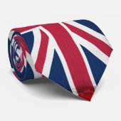 Britse vlag, Union Jack, Patriottische Grunge Stropdas (Opgerold)