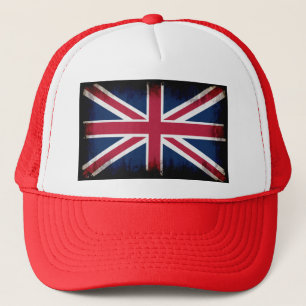 Britse vlag, Union Jack, Patriottische Grunge Trucker Pet
