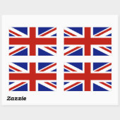 Britse vlag, Union Jack Rechthoekige Sticker (Vel)