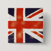Britse vlag Union Jack Square Button (Voorkant)