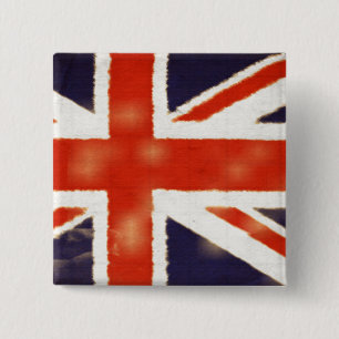 Britse vlag Union Jack Square Button