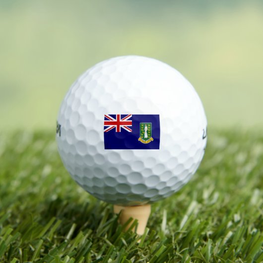 britse vlag van maagd - eilanden golfballen (Insitu Shirt)