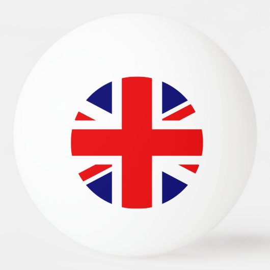 Britse Vlag Verenigd Koninkrijk van Engeland Pingpongbal (Voorkant)