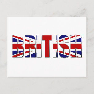 Britse vlag Verenigd Koninkrijk Wales Briefkaart